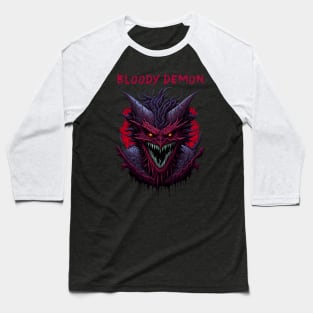 Bloody Demon Baseball T-Shirt